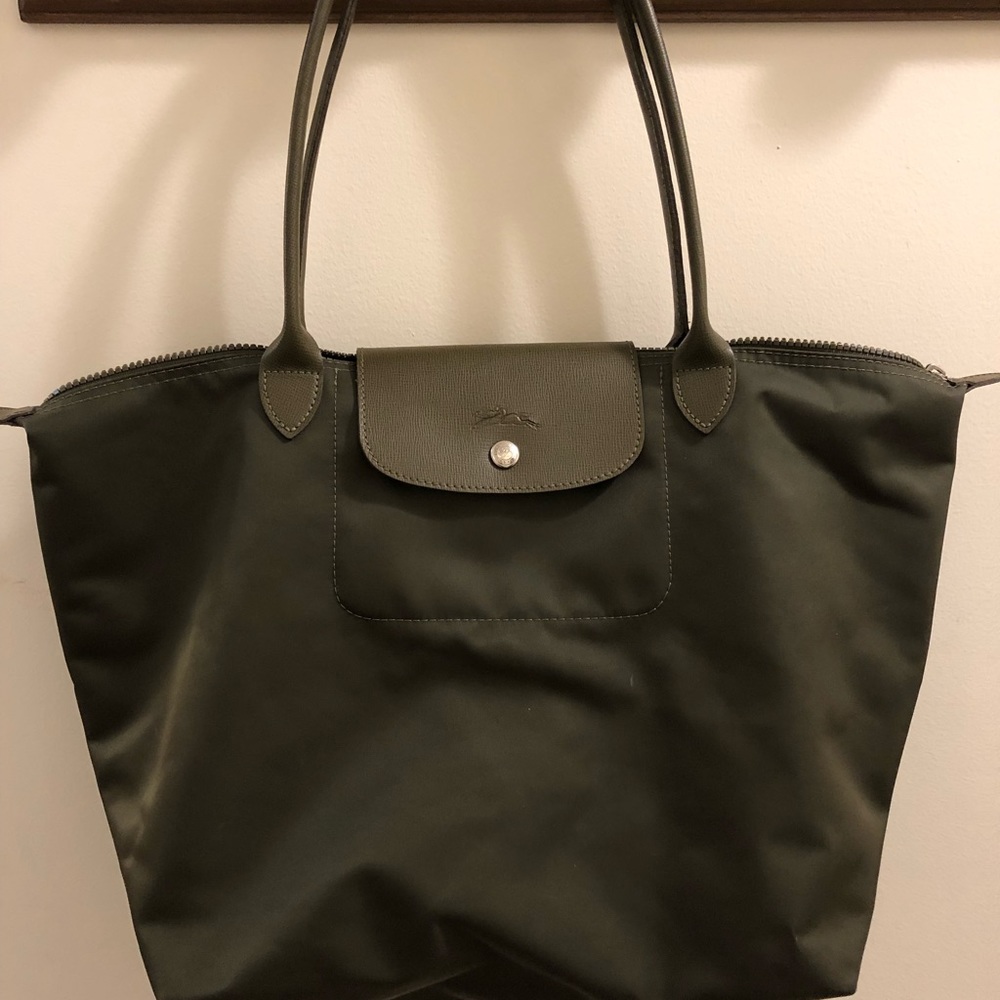 Longchamp Le Pliage large tote “modele depose”